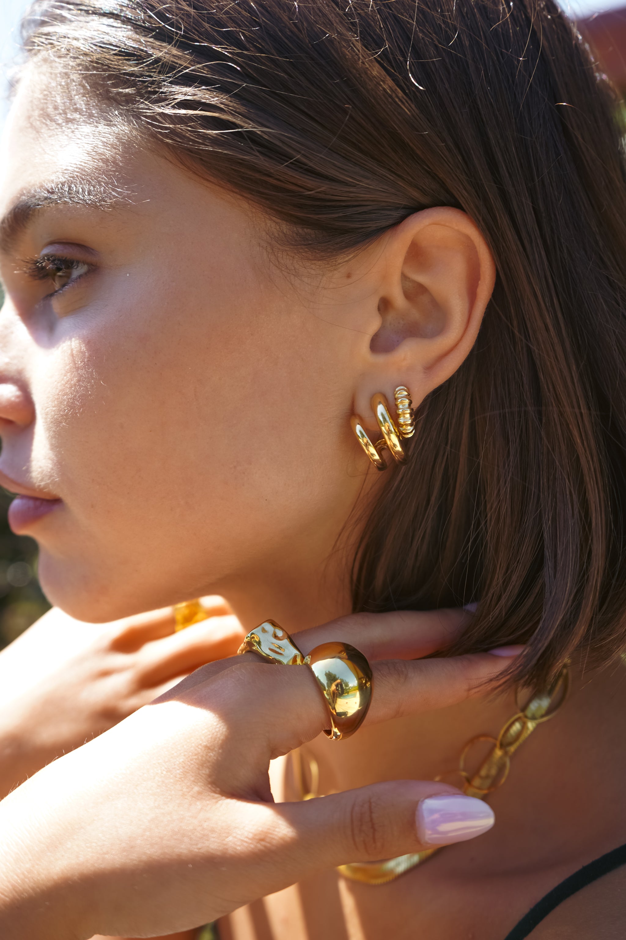 Pendientes abrazo eterno